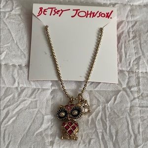 Betsey Johnson Owl Necklace